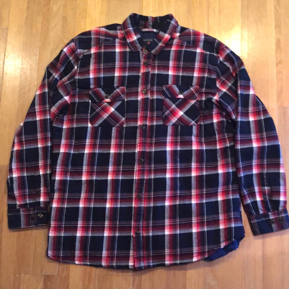 👕 THICK QUILTED LINING LS BUTTON DOWN 🔹XL🔹EUC